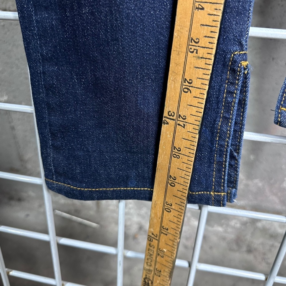 Pilcro Anthropologie Dark Wash High Rise Straight Leg Jeans Blue 26‎ stretch - Picture 5 of 10